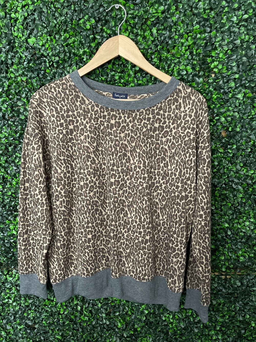 Splendid Animal print blouse women’s size M